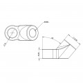 Talos Performance 40° Angled Motorcycle Brake Line Adapter